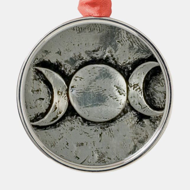 Triple Goddess Silbernes Ornament (Vorne)