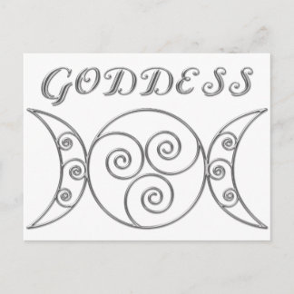Triple Goddess Symbol drehen Postkarte