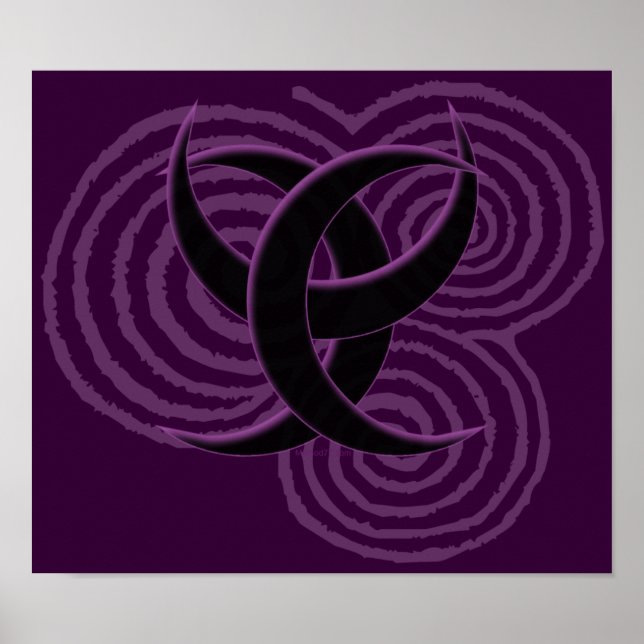 Triple Goddess Symbol Posters Poster (Vorne)