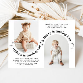 Triple Joint Landscape Foto Einladung zum Geburtst