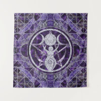 Triple Moon - Goddess - Amethyst und Silber