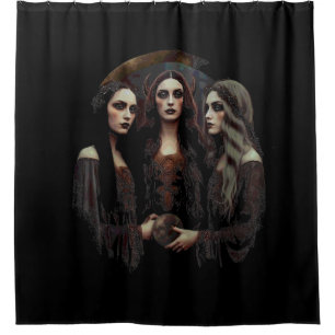 Triple Moon Goddess Duschvorhang