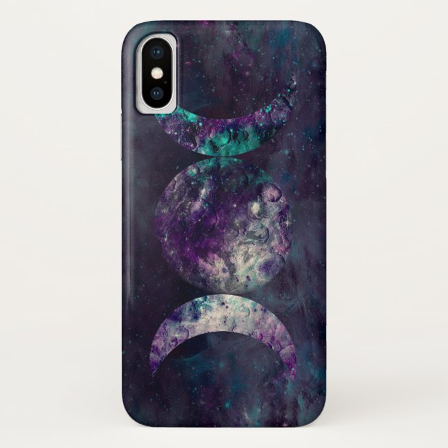 Triple Moon Goddess Luna Universe Case-Mate iPhone Hülle (Rückseite)