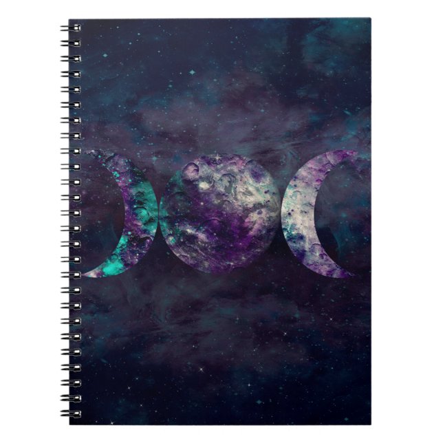 Triple Moon Goddess Luna Universe Dream Journal (Devant)