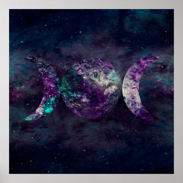 Triple Moon Goddess Luna Universe Poster (Vorne)