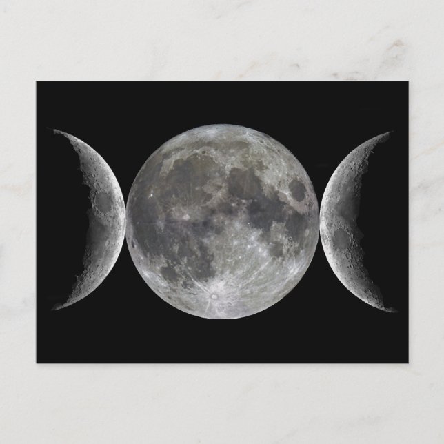 Triple Moon Goddess Postkarte (Vorderseite)