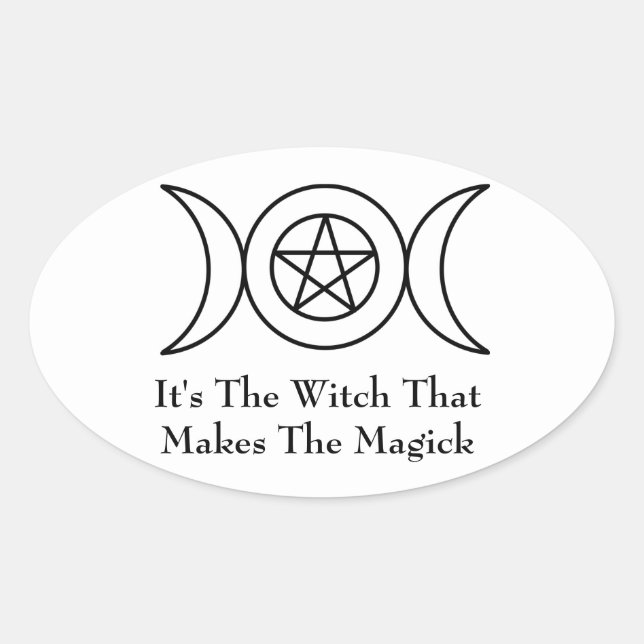 Triple Moon Goddess Sticker (Vorderseite)