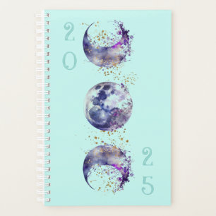 Triple Moon Lila und Gold Planer