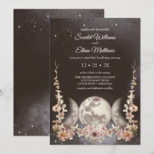 Triple Moon Phase Boho Blumenhandfasts