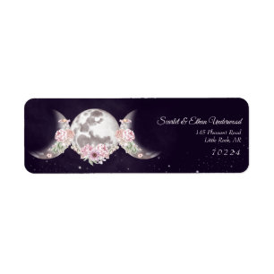 Triple Moon Starry Night Lila Rücksendeadresse