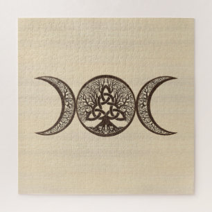 Triple Moon Tree of Life Triquetra