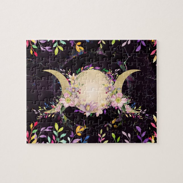 Triple Moon - Triple Goddess - Aquarell (Horizontal)