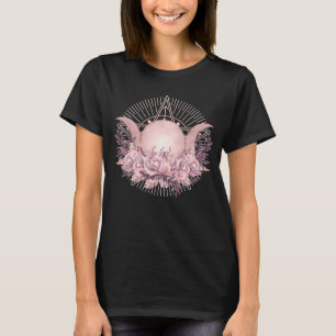 Triple Moon - Triple Goddess - Gentle Floral T-Shirt
