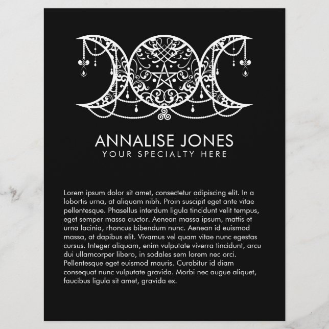 Triple Moon - Triple Goddess Ornament Flyer (Vorne)