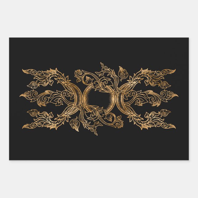 Triple Moon - Triple Goddess Ornament Geschenkpapier Set (Vorderseite)