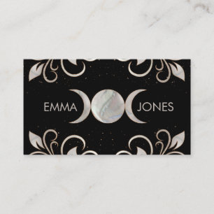 Triple Moon - Triple Goddess Pearl Ornament Visitenkarte