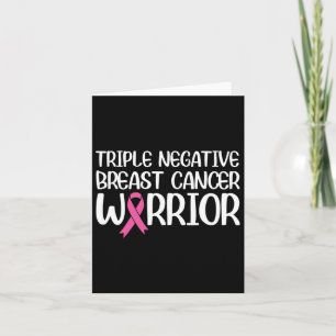 Triple Negative Breast Cancer Awareness Warrior Pi Karte