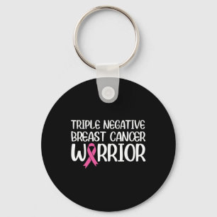 Triple Negative Breast Cancer Awareness Warrior Pi Schlüsselanhänger