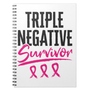 Triple Negative Survivor TNBC Brustkrebs Notizblock