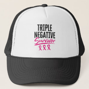 Triple Negative Survivor TNBC Brustkrebs Truckerkappe