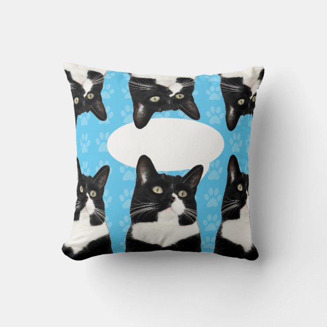 Triple Niedlich Kitesurf Funny Cat Design Kissen (Vorderseite)