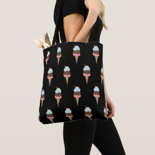 Triple Scoop Ice Creme Tote Bag Tasche