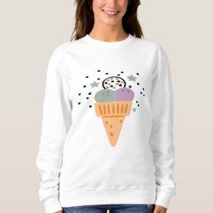 Triple Scoop Rainbow Ice Creme Sweatshirt