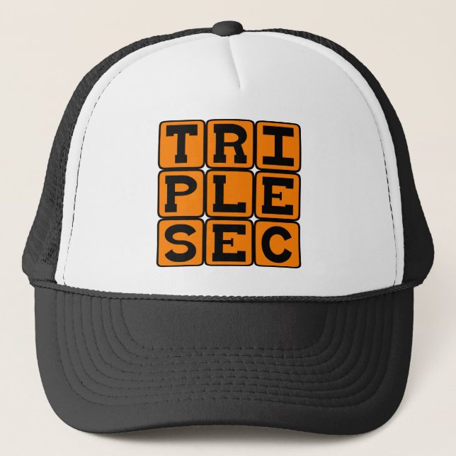 Triple Sec, Drink Mixer Truckerkappe (Vorderseite)