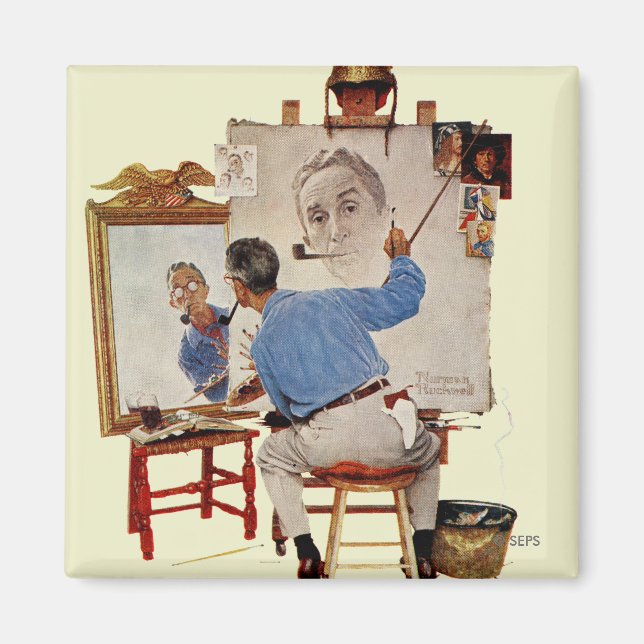 Triple Self-Portrait Magnet (Vorne)