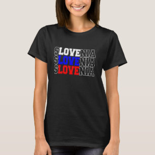 Triple Slowenien Liebe Design Colors of the Sloven T-Shirt