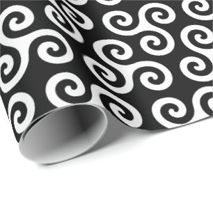 Triple Spiral Celtic triskele Symbol Pattern Geschenkpapier