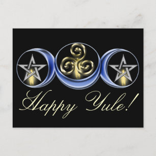 Triple Spiral Lunar Moon Postkarte