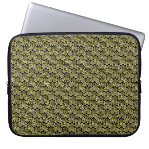 Triple Spiraltriskele Celtic Khaki Beige Laptopschutzhülle