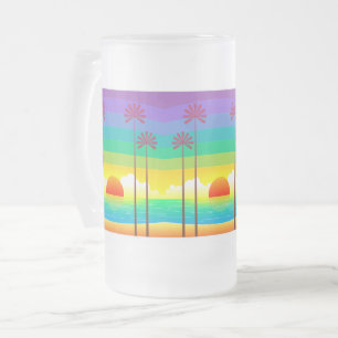 Triple Sunset Mattiert 16 oz Mattiert Glass Tasse