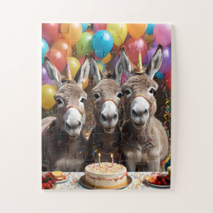 Triple the Joy: Donkey Triplets' Geburtstagsbash