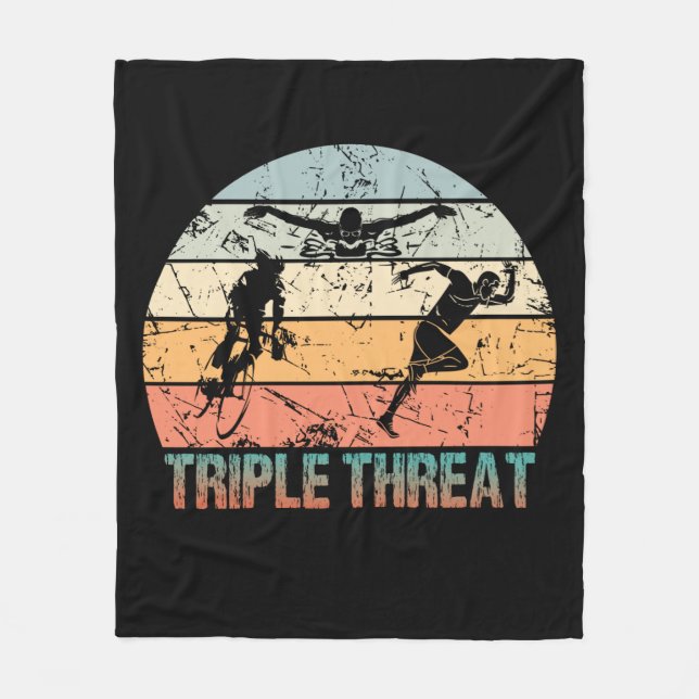 Triple Threat - Triathlet Fleecedecke (Vorderseite)