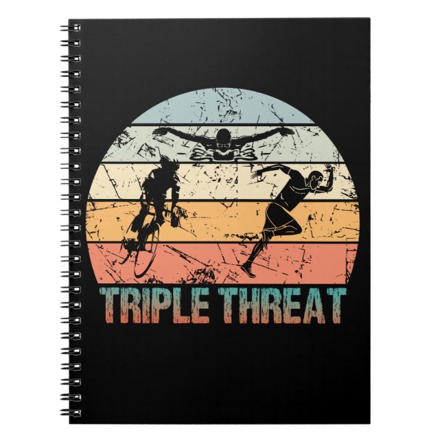 Triple Threat - Triathlet Notizblock (Vorderseite)