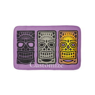 Triple Tiki Skulpturen Thunder_Cove Badematte