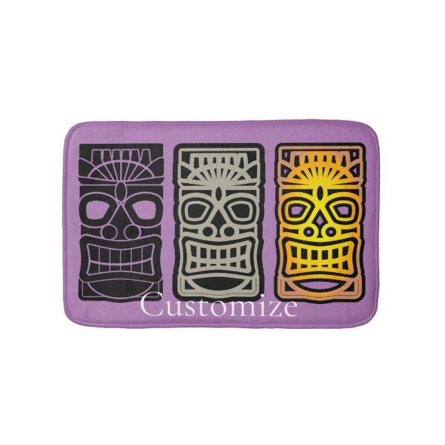 Triple Tiki Skulpturen Thunder_Cove Badematte (Vorderseite)