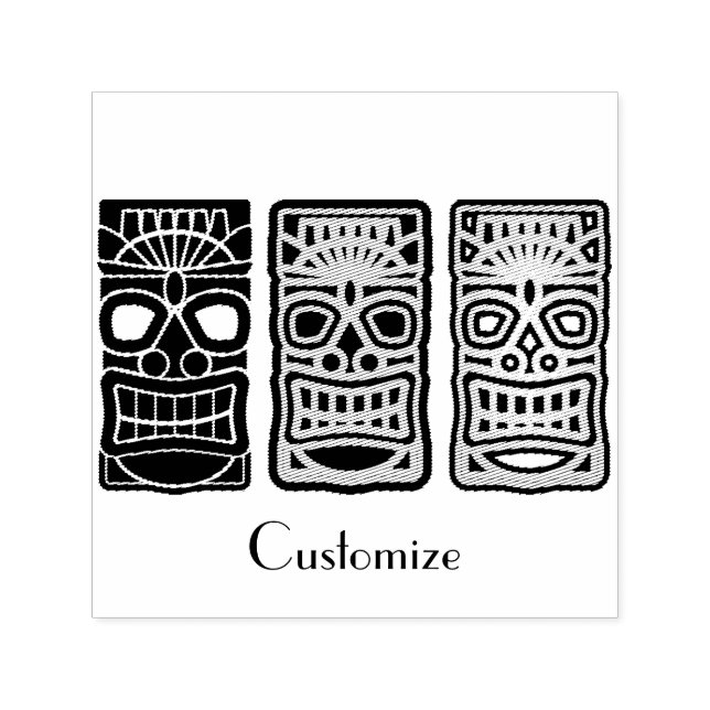 Triple Tiki Skulpturen Thunder_Cove Permastempel (Design)