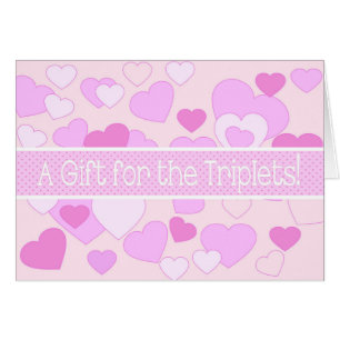 Triplets Baby Shower Gift Card