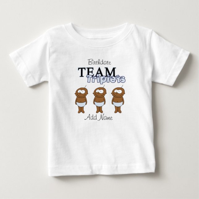 Triplets Baby T-shirt (Vorderseite)