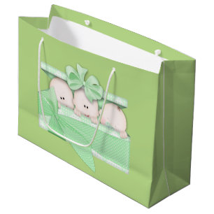 Triplets bébé Unisex grand sac cadeau