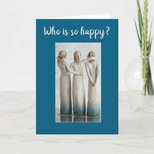 TRIPLETS GEBURTSTAG WISHEN KARTE (Vorderseite)