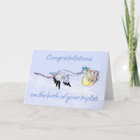Triplets, Gratulationen Birth of Triplets - Thre