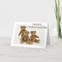 "TRIPLETS"-GRATULATIONEN=TRIPLE LIEBE HUGS KISSES