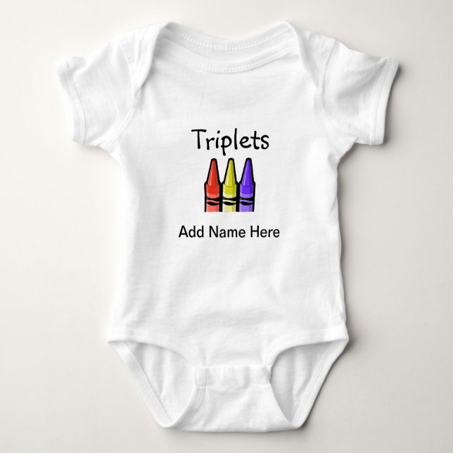 Triplets (Krebse) Baby Strampler (Vorderseite)