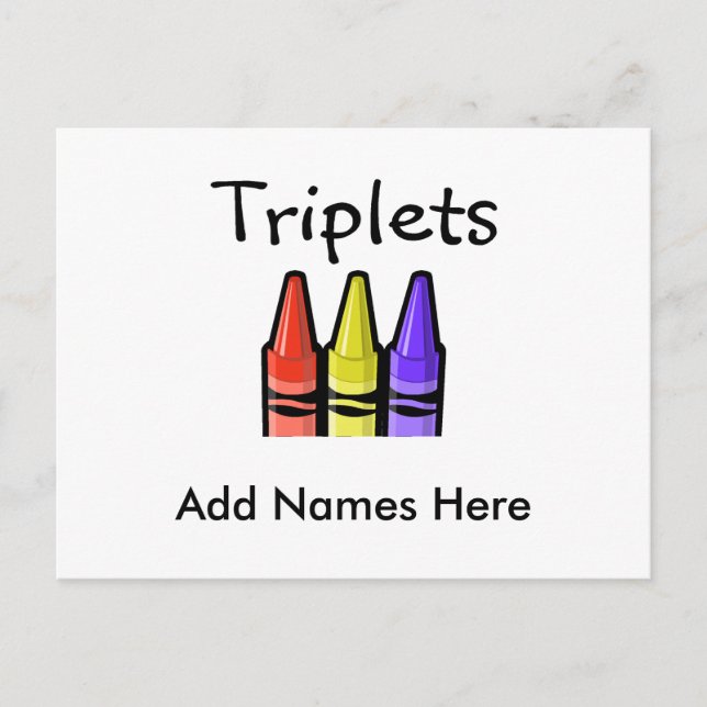 Triplets (Krebse) Postkarte (Vorderseite)