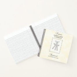 Triplets Taufe auf Gelben 3 Kreuze Personalisiert Notizbuch