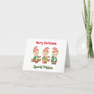 ** TRIPLETTS NUR-CHRISTMAS-KARTE** KARTE